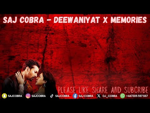 DEEWANIYAT | MEMORIES | SAJ COBRA | VISHAL MISHRA | FREDDO | THE LATEST HINDI BASSLINE REMIX 2025