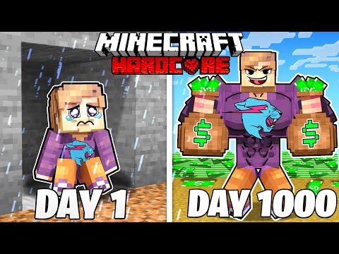 FoZo Movies - I Survived 1000 Days As MrBEAST In Hardcore Minecraft: *Full Story*