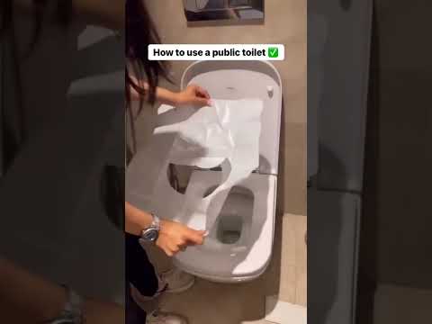 How To Use Public Toilets While Travelling | Travel Essentials By Sirona Hygiene | Sirona #Shorts