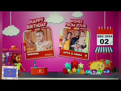 Chitti Tv Cakes and Candles December 2-2024