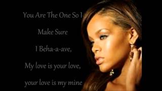 You Da One - Rihanna (CLEAN W/ Lyrics)