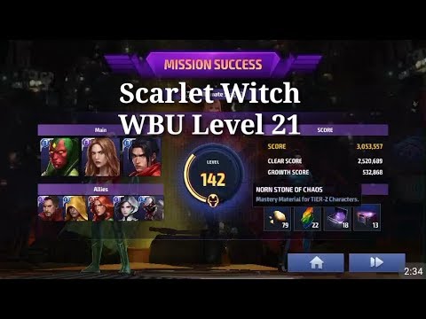 Scarlet Witch WBU Level 21
