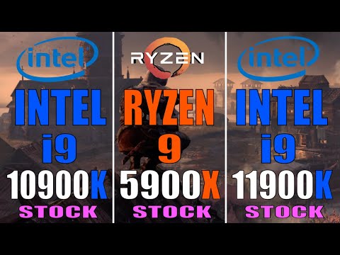 INTEL i9 10900K vs RYZEN 9 5900X vs INTEL i9 11900K || PC GAMES TEST ||