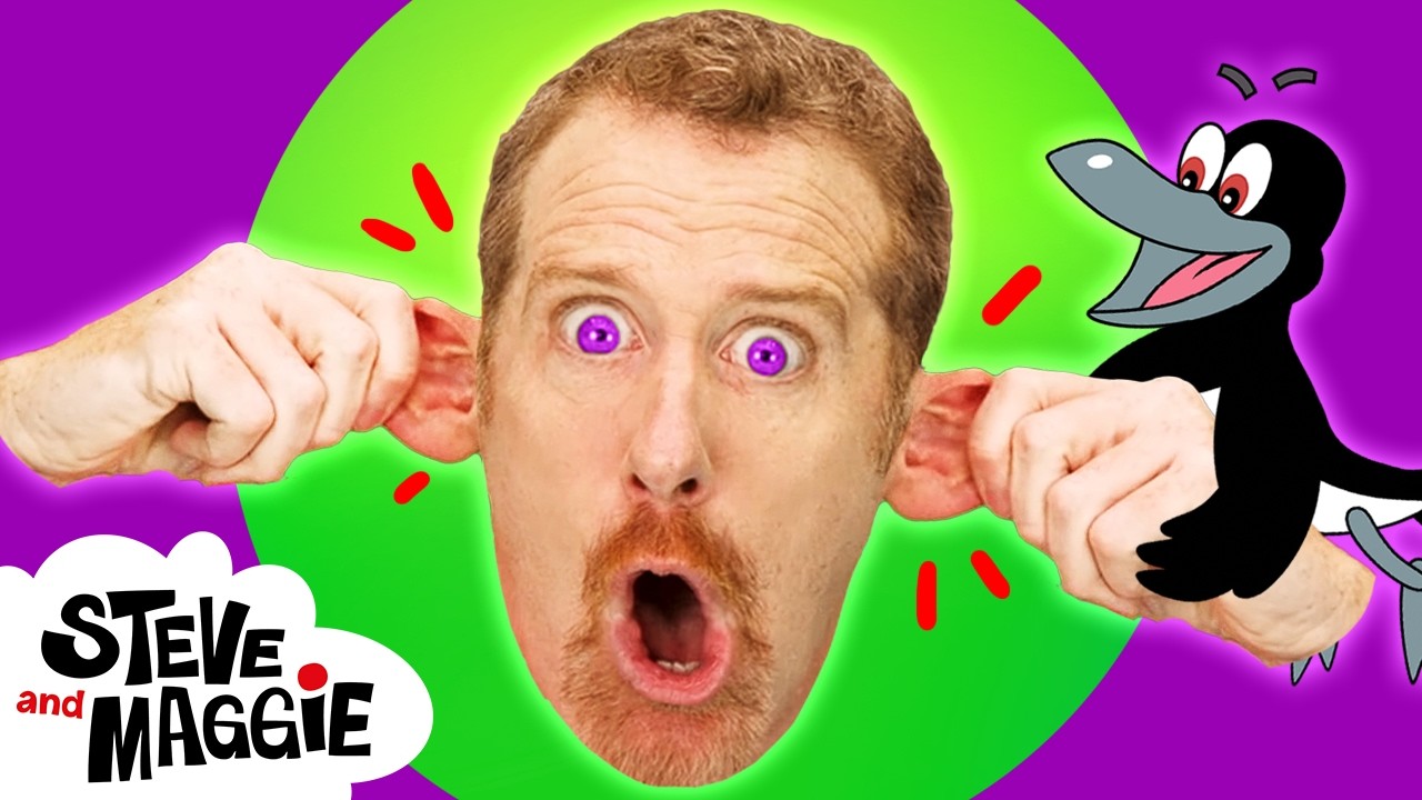 Body Parts for Kids with Steve and Maggie | Halloween Finger Family & Chocolate Surprise