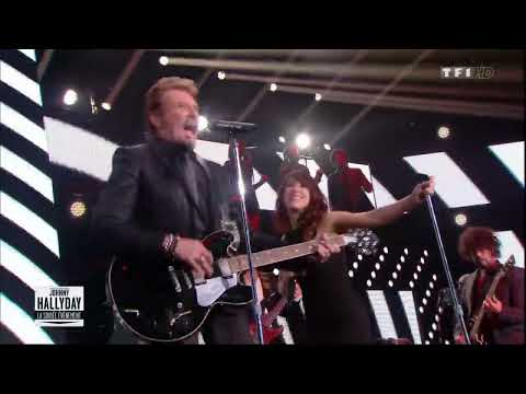 JOHNNY HALLIDAY & ZAZ   Le bon vieux temps du rock and roll   TF1 LA SOIREE EVENEMENT 2014