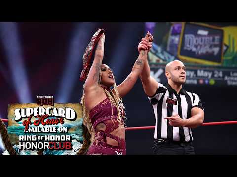 Red Velvet retains the #ROH Women's World TV Title in a war against Viva Van! #ROHSupercard 5/15/26