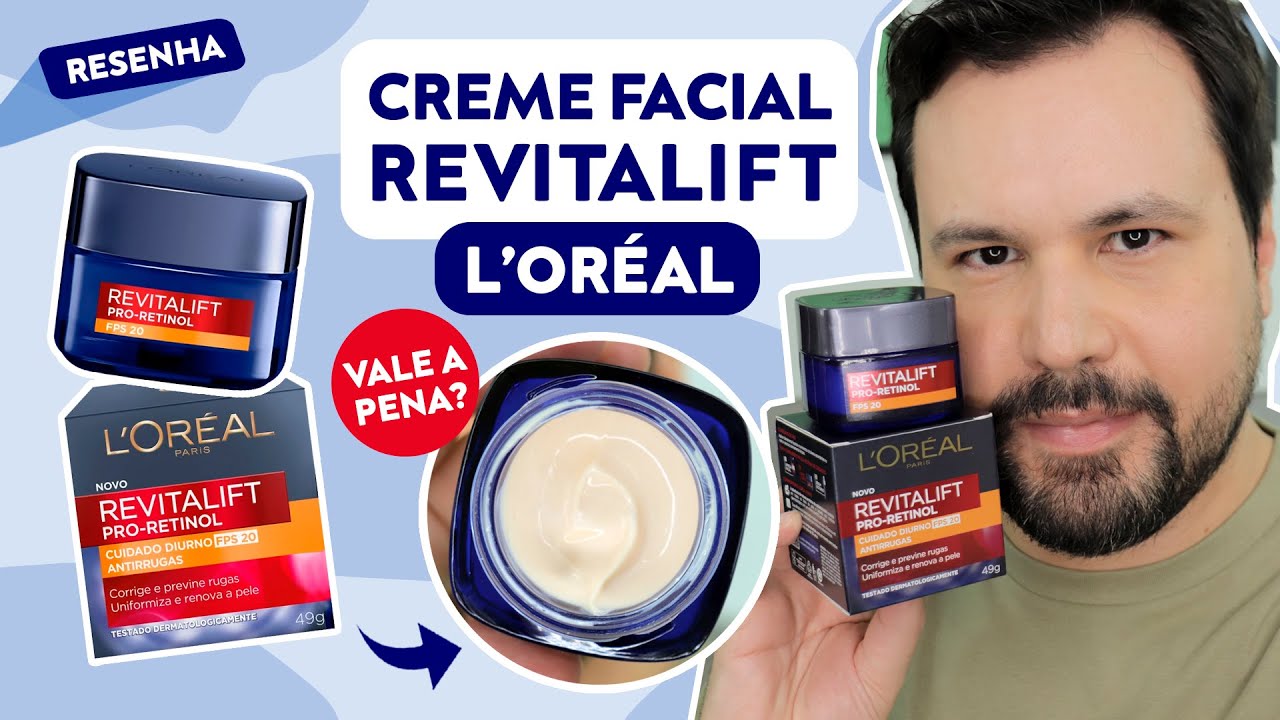 CREME LOREAL REVITALIFT PRO-RETINOL FPS20 Antirrugas Cuidado Diurno L'Oréal Paris Rugas Textura Tom