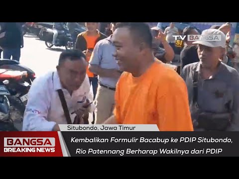 Kembalikan Formulir Bacabup ke PDIP Situbondo, Rio Patennang Berharap Wakilnya dari PDIP