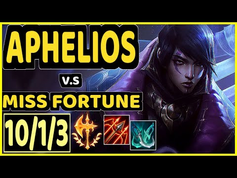 KRAMER (APHELIOS) vs MISS FORTUNE - 10/1/3 KDA BOTTOM ADC CHALLENGER GAMEPLAY - KR
