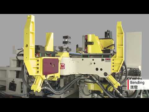YLM tube bender   CNC66MSRSM+FD066 pipe bending machine 油電彎管機