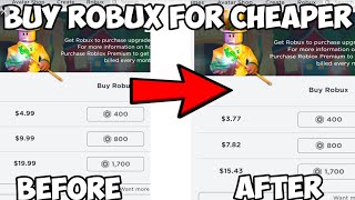 How to buy robux for a cheaper price ( GET +60% MORE )