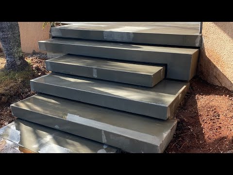 Concrete Floating Steps. How To. A Brief Photo Guide