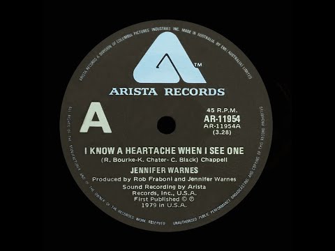 I Know A Heartache When I See One – Jennifer Warnes – 1979 (Original Stereo)