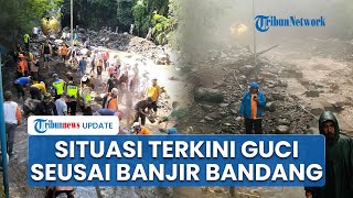 Situasi Guci Pascabencana Banjir Bandang, Sungai Gung Kembali Normal sementara Pancuran 13 Tutup