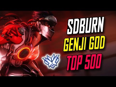 SDBURN BEST GENJI! SHADOWBURN CARRY = EASY WIN? [ OVERWATCH SEASON 5 TOP 500 ]