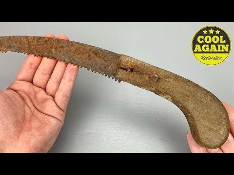 Antique Pruning Saw Restoration - Let's Make Saw Teeth from Old to New
