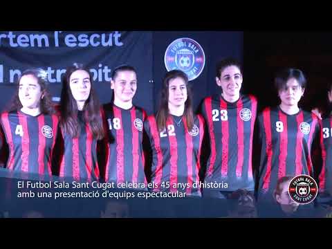 El Futbol Sala Sant Cugat celebra els 45 anys d'història amb una presentació d'equips espectacular