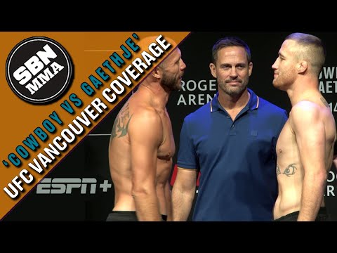 UFC Vancouver Main Card Weigh-Ins | Donald Cerrone, Justin Gaethje, and More | Highlights