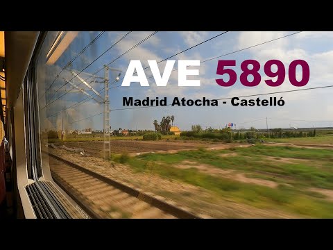 AVE S100 complete ride Madrid - Castelló | AVE 5890