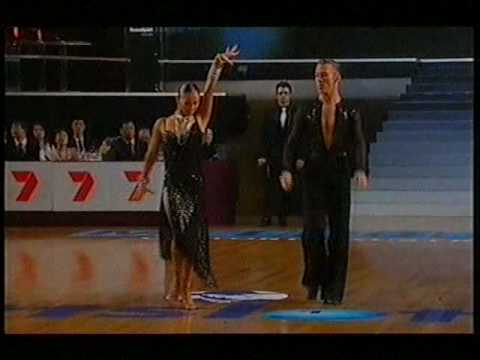 IDSF World Latin Championships 2008 ChaCha solo Andrey Zaitsev & Anna Kuzminskaya