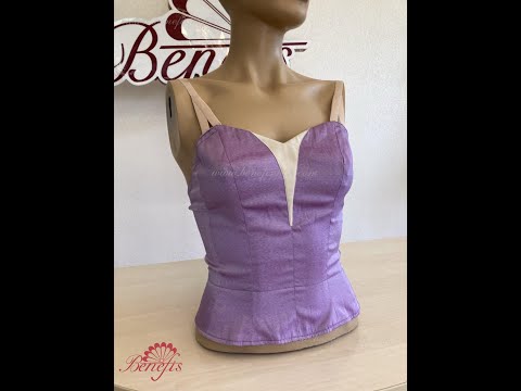 Basic bodice for the ballet tutu without decor T 0009 - video 3
