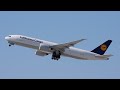 Lufthansa Cargo Boeing 77F D ALFD Departing LAX