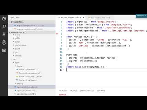 Angular 6 Basics 29 - Route redirects and wildcards