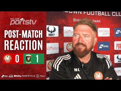 We Are Ports TV post match interview | Niall Currie | Portadown 0 Glentoran 1