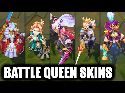 All Battle Queen Skins Spotlight 2024 - New Gwen Miss Fortune Fiora Annie (League of Legends)