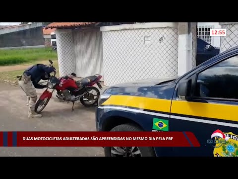 Duas motocicletas adulteradas são apreendidas no mesmo dia pela PRF 08 12 2022