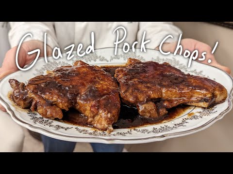 Pork Chops with balsamic glaze - quick and delicious