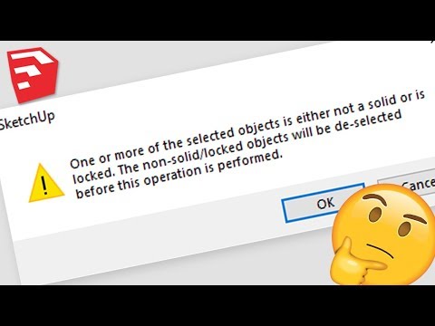 How to Make Objects Solid in Sketchup