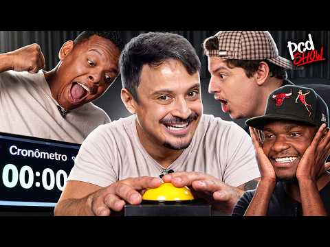 PCD SHOW – JOGO do CRONÔMETRO – DILERA, REPÓRTER TOURETTE, RIBEIRO e BAPTISTA