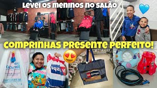 COMPRINHAS😍 ACHADINHOS NA SHOPEE| OS MENINOS CORTARAM O CABELO 🩵