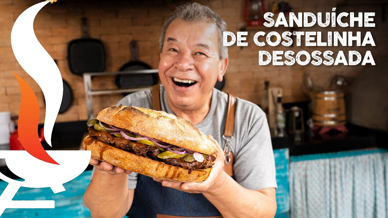 Sanduíche de costelinha viral
