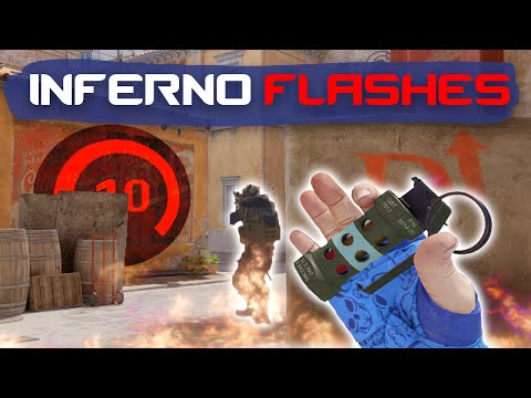 CS2 Inferno - 10 EASY Flashbangs EVERYONE Should Know!