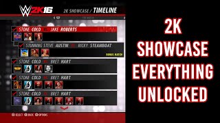 WWE 2K16 2K Showcase Everything Unlocked Overview