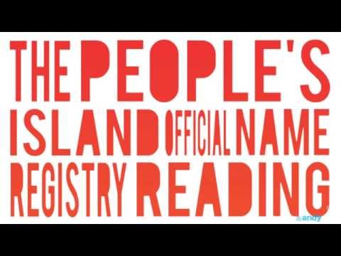 The People's Island Official Name Registry Reading | TRAILER