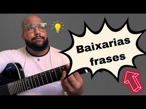 Baixarias no violão 7 cordas - passo a passo ( frase Fá maior )