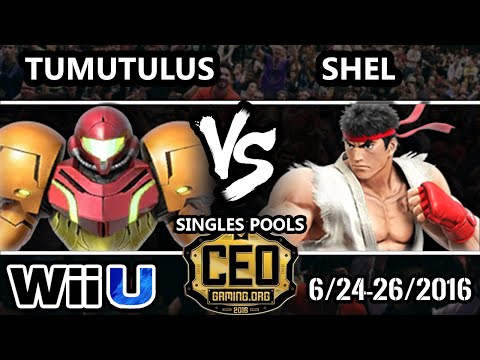 CEO 2016 Smash 4 - Tumultus (ZSS, Samus) Vs. Shel (Ryu, Luigi) SSB4 Tournament - Smash Wii U
