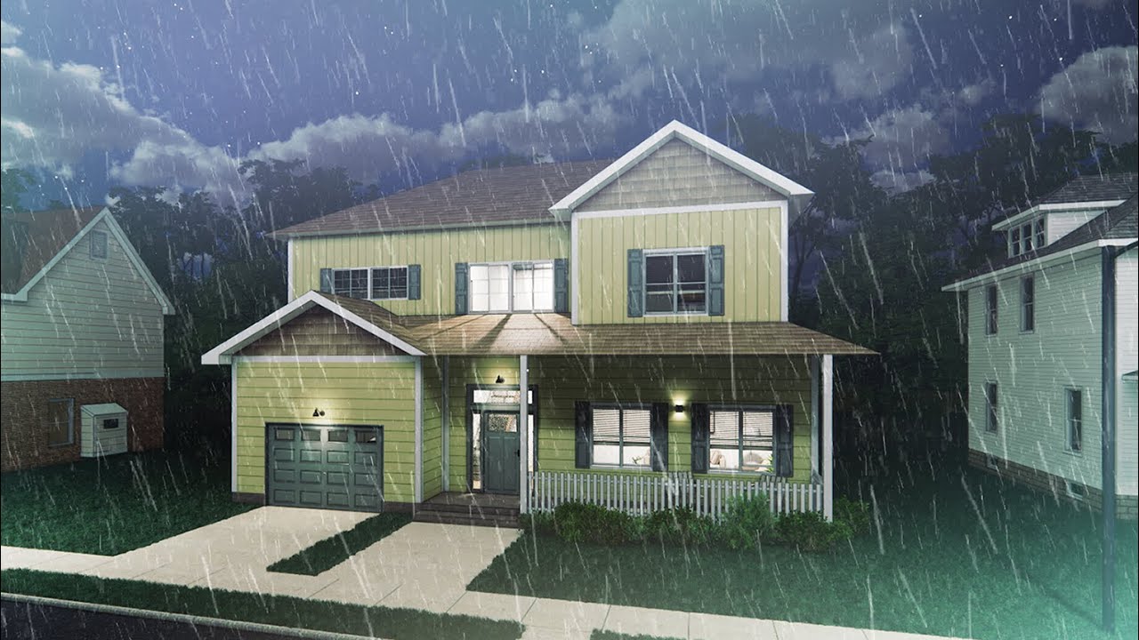 4 Alone At Night / Home Invasion Horror Stories Animated (with Rain Sounds)