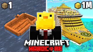 Download lagu 1 vs 1,000,000 BLOCK YACHT in Minecraft Hardcore! mp3