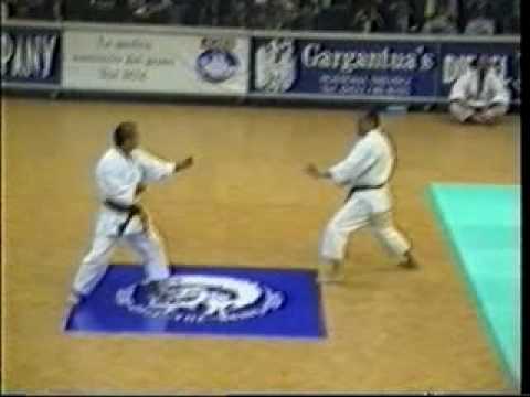sensei Takeshi Oishi and sensei Mitsuo Inoue - VII World Championship ITKF - 1994.avi
