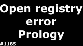 Open registry error Prology imap 4000m. Восстановление реестра, инструкция по полной прошивке