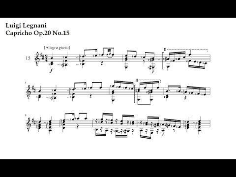 L. Legnani. Capricho Op.20 N15