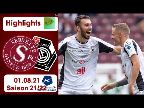 Highlights: Servette - Genf FC vs FC Lugano (01.08.21)