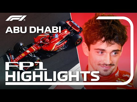 F1 2024 F1第23戦アブダビGP(ヤス・マリーナ)2024年 FP1ハイライト動画