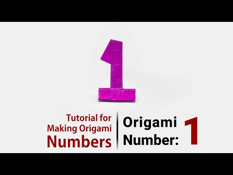 How to Make Origami Numbers 0 9 Simple Step by Step Tutorial