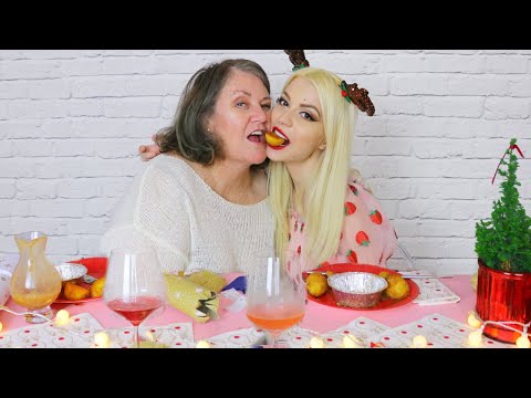 Christmas Dinner Mukbang (Lesbian Age Gap Couple) Feat. Beducated