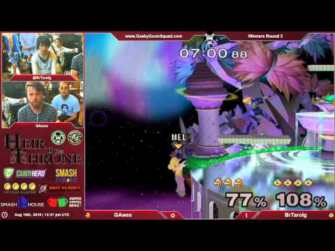 Heir2 - GAwes (Mario) Vs. BrTarolg (Sheik) - Winners Round 2 - Melee